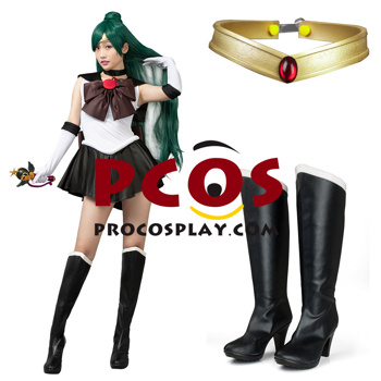 Immagine di Sailor Moon Sailor Pluto Meiou Setsuna Costume Cosplay Set mp000694