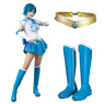 Imagen de Sailor Moon Sailor Mercury Mizuno Ami Conjunto de disfraz de Cosplay mp000571