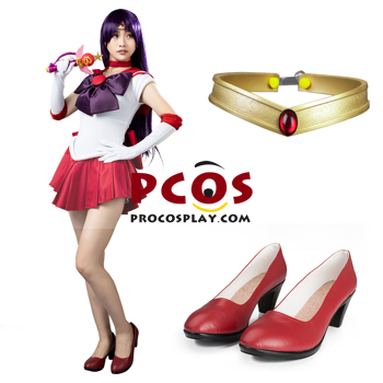 Immagine di Sailor Moon Sailor Mars Hino Rei Costume Cosplay Set mp000570