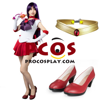 Immagine di Sailor Moon Sailor Mars Hino Rei Costume Cosplay Set mp000570