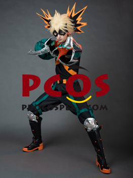 Manga Boku My Hero Academia Bakugou Katsuki Cosplay Combat Suit For ...