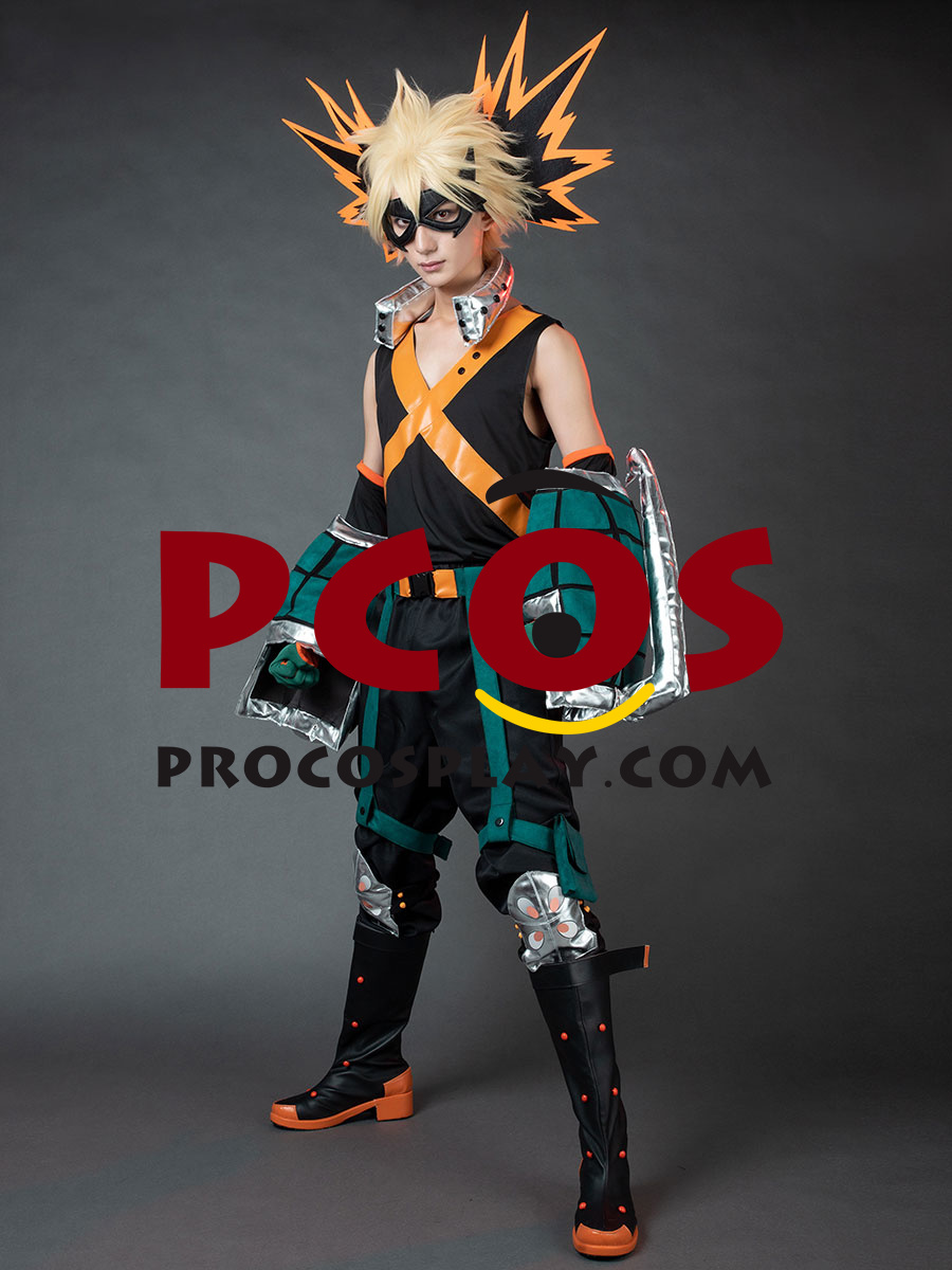 Manga Boku My Hero Academia Bakugou Katsuki Cosplay Combat Suit For