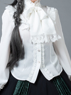 Изображение готовой к отправке винтажной белой рубашки принцессы с воротником-поло mp005468