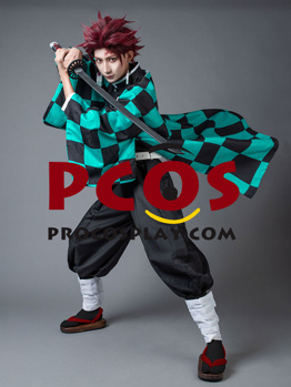 Photo de Kimetsu no Yaiba Tanjirou Cosplay Costume Version améliorée mp005696