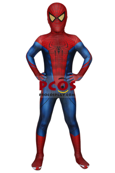 Детский карнавальный костюм с изображением удивительного человека-паука Питера Паркера mp005963