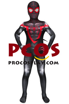 Picture of PS5 Spider-Man: Into the Spider-Verse Miles Morales Cosplay Costume for Kids mp005967