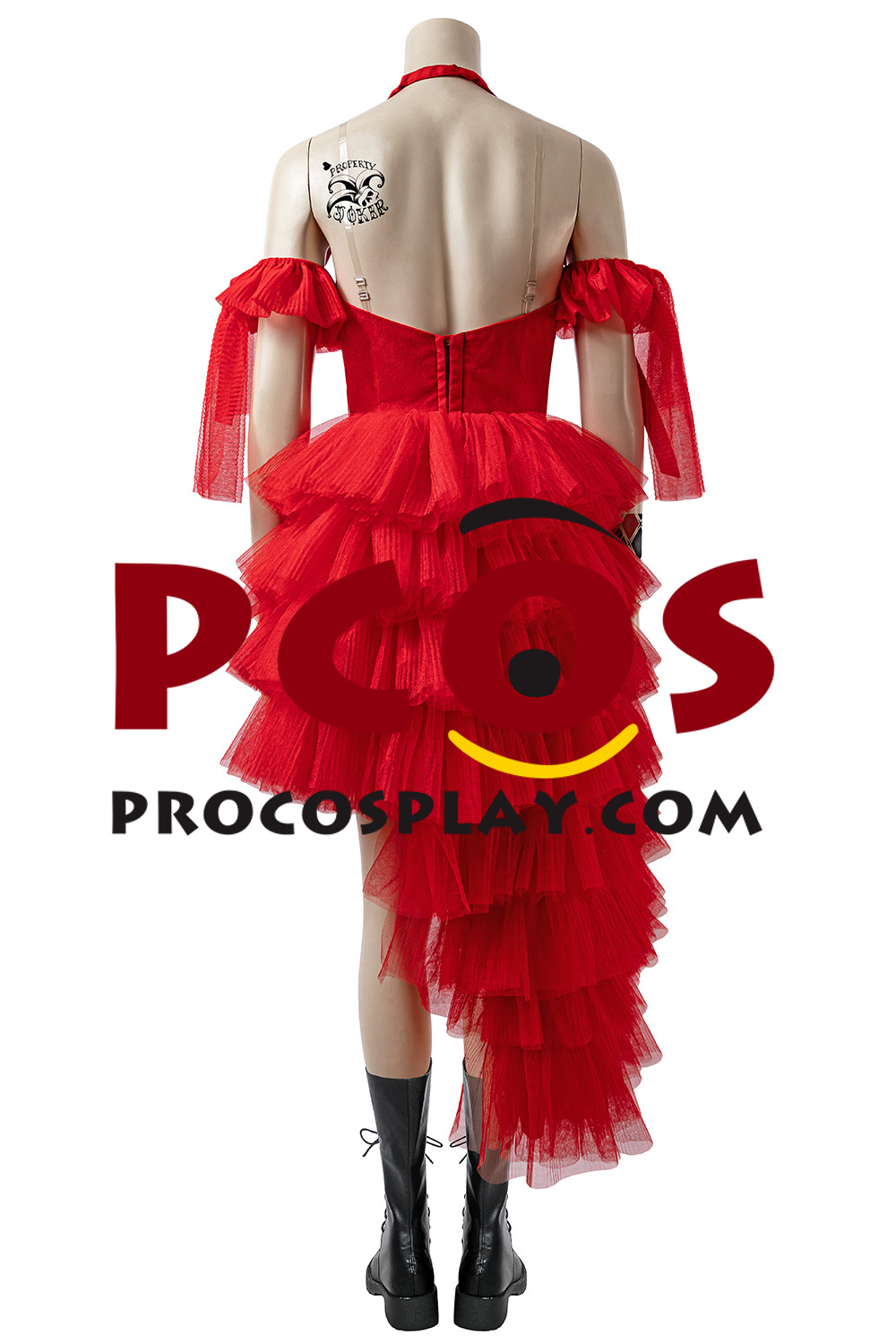 2021 Harley Quinn Red Dress Cosplay Costume mp006041 Best Profession
