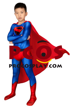 Picture of Crisis on Infinite Earths Superman Clark Kent Cosplay Jumpsuit For Kids mp006048