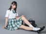 Picture of Ready to Ship High School Student Uniform Skirt mp006134-Clearance