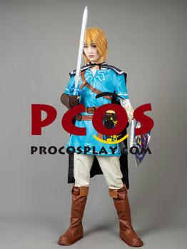 Picture of Ready to Ship The Legend of Zelda: Breath of the Wild Link Cosplay Costume mp003995 On Sale