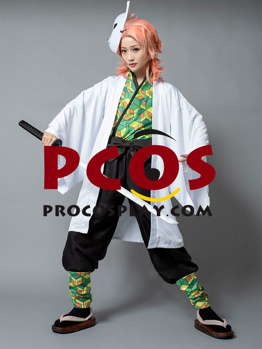 Picture of Ready to Ship Demon Slayer: Kimetsu no Yaiba Sabito and Makomo Cosplay Costume mp005379