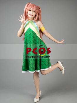 Image de prêt à expédier Fairy Tail Wendy Marvell la deuxième Version Costume de Cosplay mp003425