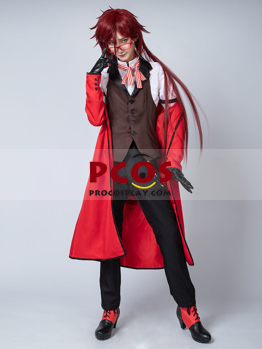 Immagine di Ready to Ship Black Butler-Kuroshitsuji Grell Sutcliff Cosplay Costume mp003219