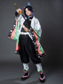 Image de tueur de démons prêt à expédier: Kimetsu no Yaiba Kochou Shinobu Haori Costume de Cosplay Version de mise à niveau mp006007