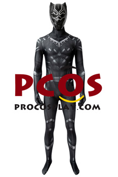 Picture of Civil War T'Challa Black Panther Cosplay Costume Jumpsuit C00252