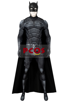 Picture of The Batman 2021 Bruce Wayne Robert Pattinson Cosplay Costume Jumpsuit C00261