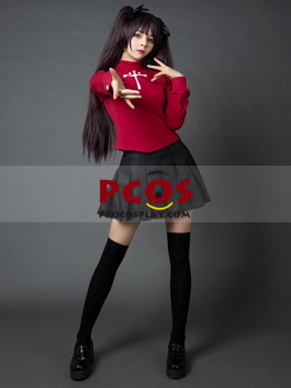 Fate Stay Night COS Rin Tohsaka Cosplay Costume Set With Free Hair Accessory 