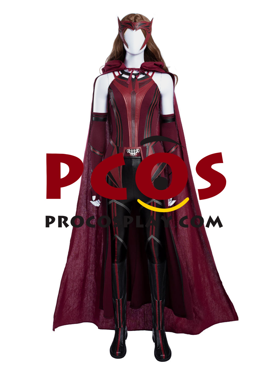 New Show WandaVision Scarlet Witch Wanda finale Cosplay Costume C00296