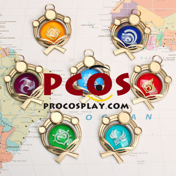 Изображение кулонов Genshin Impact Trinket Eye of God Pendants C00447