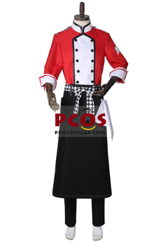 Imagen de Twisted-Wonderland Heartslabyul Riddle Rosehearts Trainee Chef Cosplay Disfraz C00436