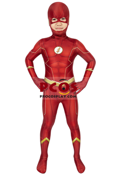 Bild des Flash Staffel 6 Barry Allen Cosplay Overalls für Kinder C00499