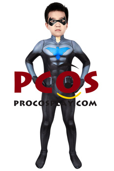 Picture of Ethan Spaulding Nightwing Dick Grayson Cosplay 3D Jumpsuit for Kids C00503