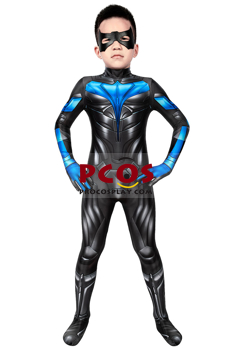 Imagen de Titans Nightwing Dick Grayson Disfraz de Cosplay Mono 3D para niños C00508