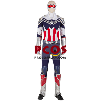 Picture of The Falcon and the Winter Soldier Sam Wilson New Captain America Cosplay Costume Knit Version C00519