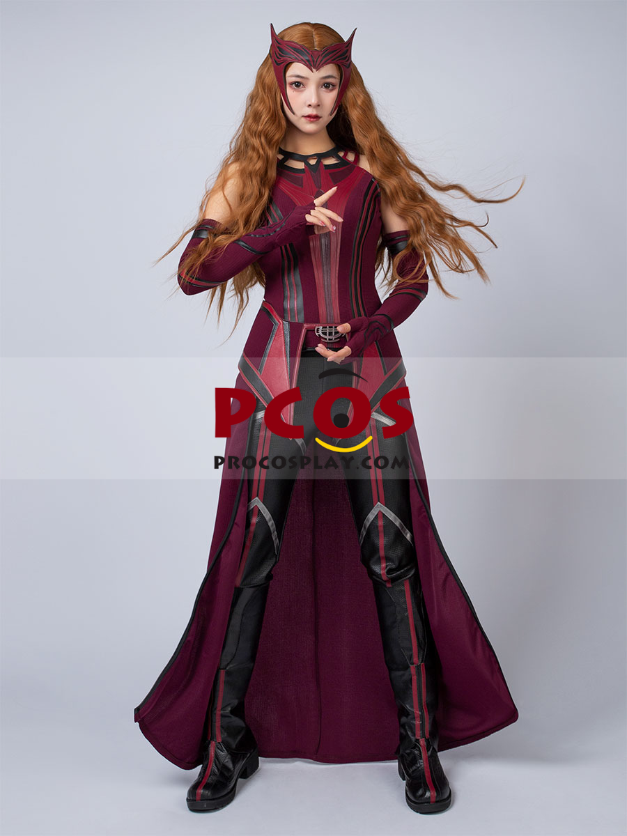 New Show WandaVision Scarlet Witch Wanda finale Cosplay Costume C00296 ...