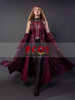 New Show WandaVision Scarlet Witch Wanda Finale Cosplay Costume C00305 - Best Profession Cosplay Costumes Online Shop