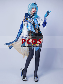 Picture of Genshin Impact Eula Cosplay Costume Jacquard  Version C00445