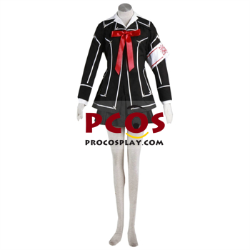 Image de Prêt à expédier Vampire Knight Cross Yuki Cosplay Costumes uniforme noir mp000768