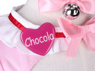 Picture of Nekopara Chocola Cosplay Costume Pink Maid Outfit C00657