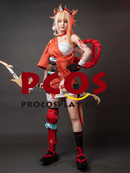 Imagen de Genshin Impact Yoimiya Cosplay disfraz actualización C00553-AA