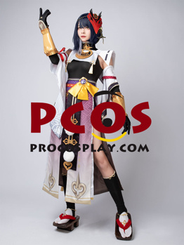 Bild des versandfertigen Genshin Impact Kujo Sara Cosplay-Kostüms C00684-A