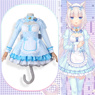 Picture of Nekopara Vanilla Cosplay Costume Blue Maid Outfit C00659