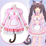 Picture of Nekopara Chocola Cosplay Costume Pink Maid Outfit C00657