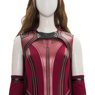 Photo de prêt à expédier WandaVision Scarlet Witch Wanda Finale Cosplay Costume C00323 Version en tricot