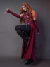 Imagen de listo para enviar WandaVision Scarlet Witch Wanda Finale Disfraz de Cosplay C00323 Versión de punto