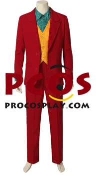 Picture of The Joker 2019 Arthur Fleck Red Joker Cosplay Costume C00821