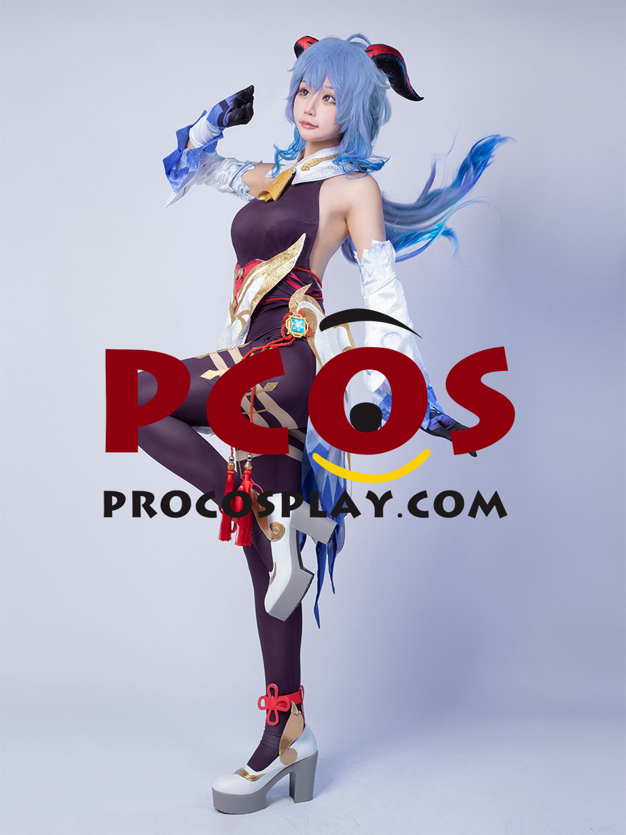 Ready To Ship Genshin Impact Ganyu Cosplay Costume Jacquard Version 