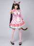 Picture of Nekopara Chocola Cosplay Costume Pink Maid Outfit C00657