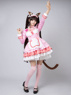 Immagine di Nekopara Chocola Costume Cosplay Costume da cameriera rosa C00657