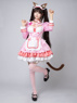 Picture of Nekopara Chocola Cosplay Costume Pink Maid Outfit C00657