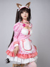 Picture of Nekopara Chocola Cosplay Costume Pink Maid Outfit C00657