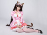 Picture of Nekopara Chocola Cosplay Costume Pink Maid Outfit C00657