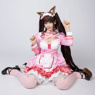 Picture of Nekopara Chocola Cosplay Costume Pink Maid Outfit C00657