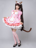 Picture of Nekopara Chocola Cosplay Costume Pink Maid Outfit C00657