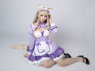 Picture of Nekopara Coconut Cosplay Costume Purple Maid Outfit C00660