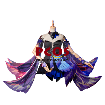 Picture of Genshin Impact Opulent Splendor Skin  Keqing Cosplay Costume C00935 New Version
